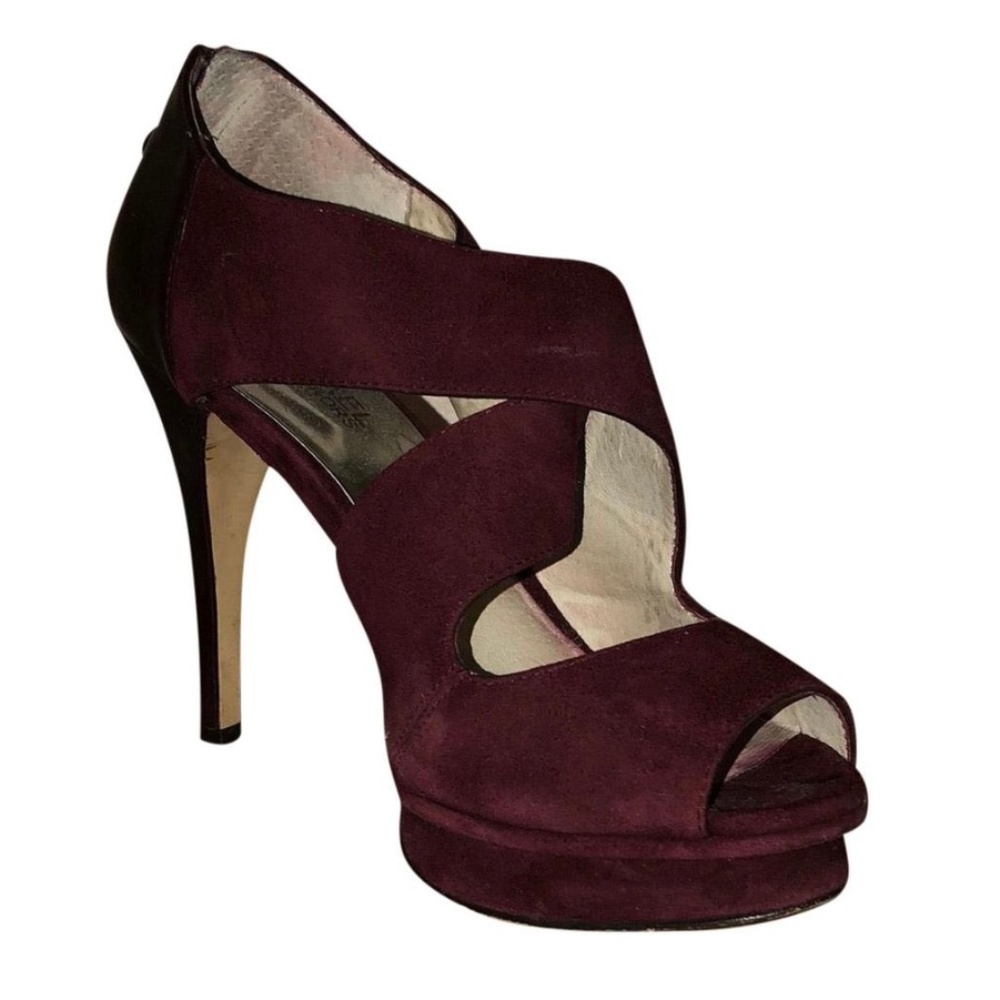 Michael Kors Elena Cross Strap Peep Toe Pump